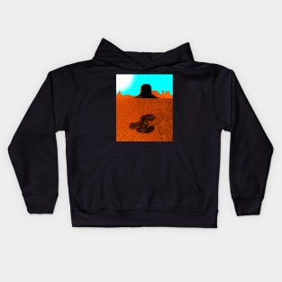 A blue eyed rattlesnake Kids Hoodie